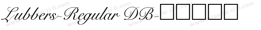 Lubbers-Regular DB字体转换